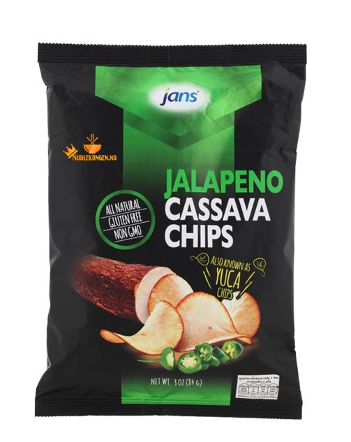 JALAPENOS CASSAVA CHIPS JANS Str 84 Gr